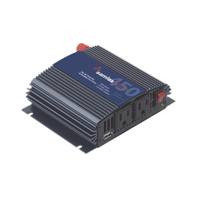 Inversor de Corriente (CD-CA). Potencia Nominal 450 W, Ent:12Vcd, Sal: 115Vca 60 Hz