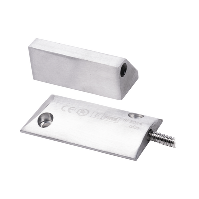 Contacto magnético para piso uso rudo con 55cm de cable blindado / GAP 80mm / NC