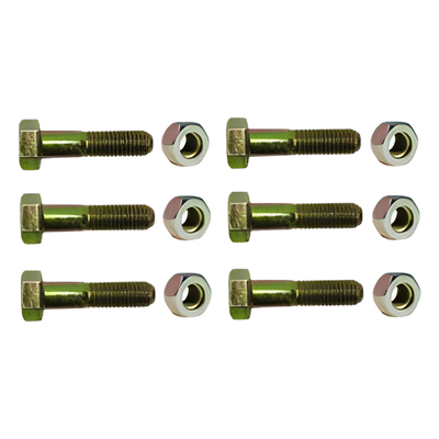 Paquete de 6 tornillos grado 5 y tuercas tropicalizadas 1/4 x 1-1/4″. Para STZ30/SCZ30/SCZ30P.