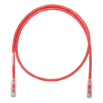 Cable de parcheo UTP Categoría 6, con plug modular en cada extremo – 1 m. – Rojo
