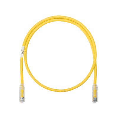 Cable de parcheo UTP Categoría 6, con plug modular en cada extremo – 1 m. – Amarillo