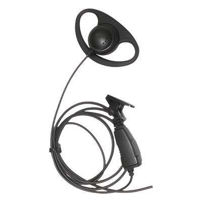 Micrófono de solapa con gancho auricular en forma de D para radios KENWOOD TK3230/3000/3402/3312/3360/3170,NX240/340/220