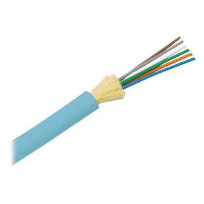 Cable de Fibra Óptica de 6 hilos, Multimodo OM3 50/125 Optimizada, Interior, Tight Buffer 900um, No Conductiva (Dieléctr