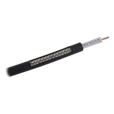 Carrete de 305m, Cable Coaxial RG-58 LMR-195, Baja Pérdida de 50 Ohms, Conductor de Cobre Sólido