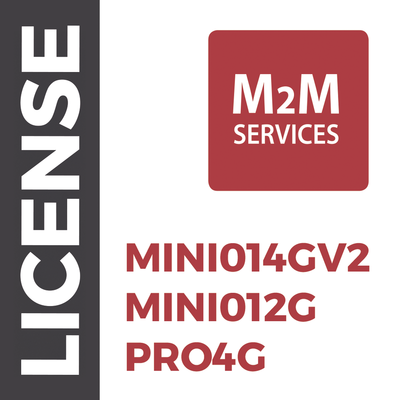 Servicio de datos por un Año para comunicadores MINI014G/V2 y MINI012G, Panel PRO4G con eventos ilimitados.