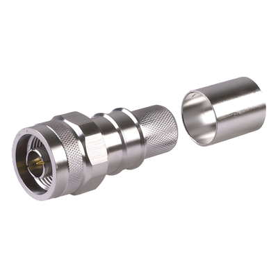 Conector N Macho Plegable con Pin Cautivo para cable LMR600