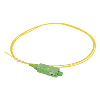 Pigtail de Fibra Óptica Monomodo SC/APC, simplex de 1 metro