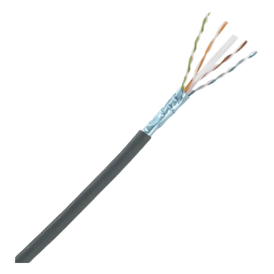 Bobina de Cable Planta Externa con Gel, de 4 pares, Cat6A, UTP, Color Negro, 305m