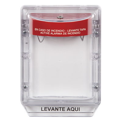 Cubierta Protectora de Policarbonato Serie Stopper II® , Con Bocina, Sin Espaciador, Montaje Empotrado, Etiqueta en Espa