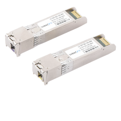 Transceptores Bidireccionales SFP+ (Mini-Gbic) / Monomodo / 10 Gbps de velocidad / Conector LC / Hasta 80 km de Distanci