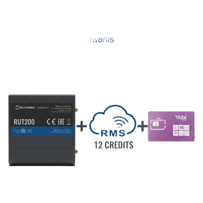 Router Industrial 4G LTE / Cat 4 150 Mbps / Wi-Fi 2.4 GHz / Operación -40°C a 75°C / Gestión RMS / Kit IoT con Datos Anu