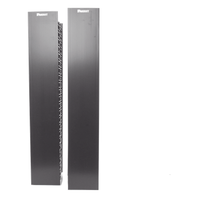 Organizador Vertical Doble NetRunner, para Rack Abierto de 45 Unidades, 6.7in de Ancho, Color Negro