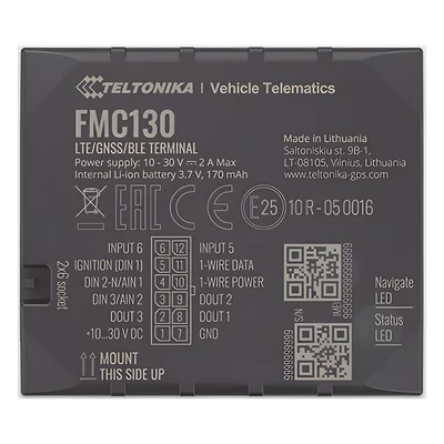 Tapa del FMC130, con su etiqueta